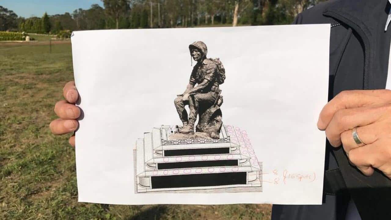 Bức tượng thương tiếc sẽ đặt tại nghĩa trang