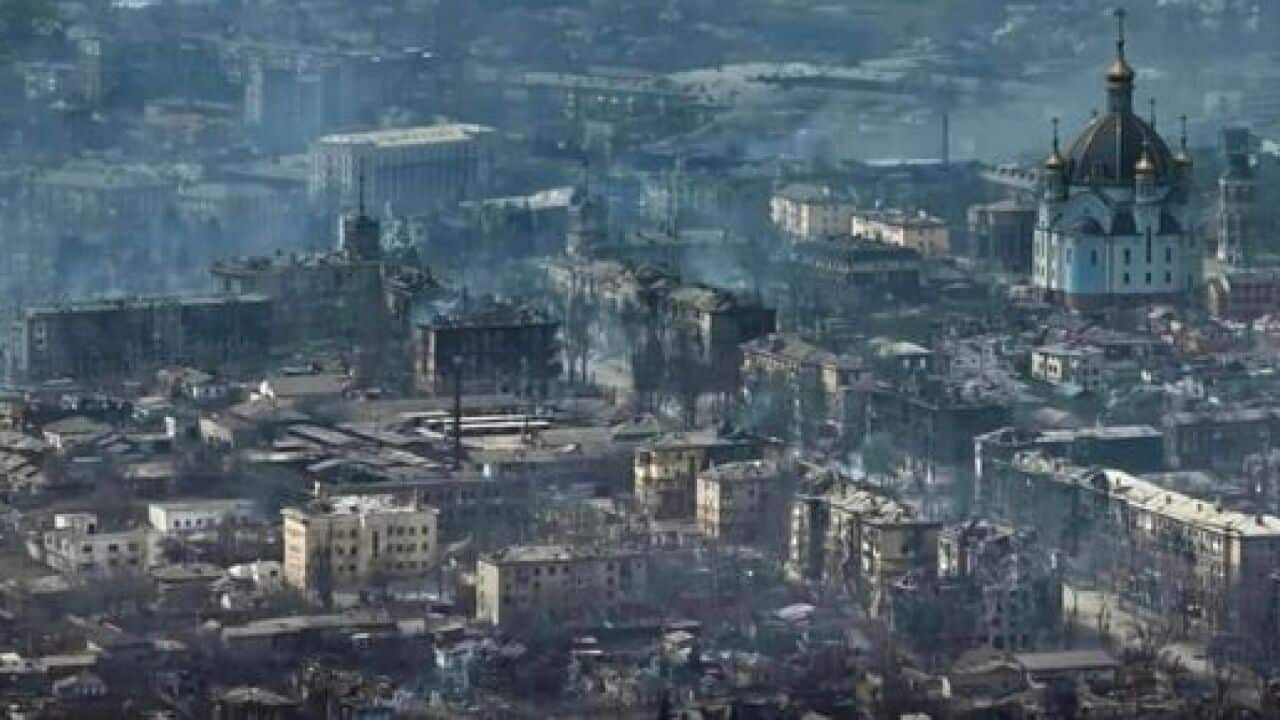 War in Ukraine. Mariupol, April 2022.