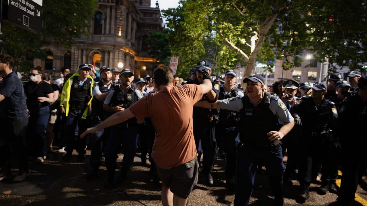 HERZOG AUSTRALIA VISIT PROTEST