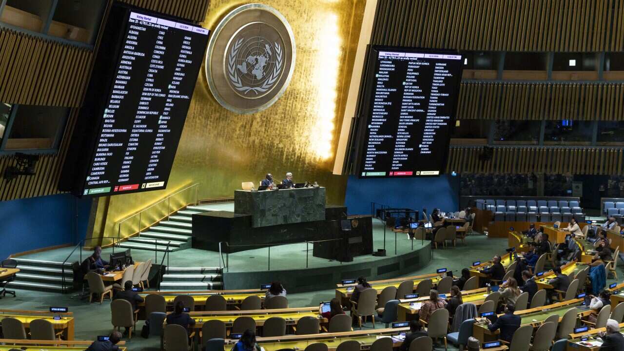 United Nations General Assembly votes on non-binding resolutions on Palestine