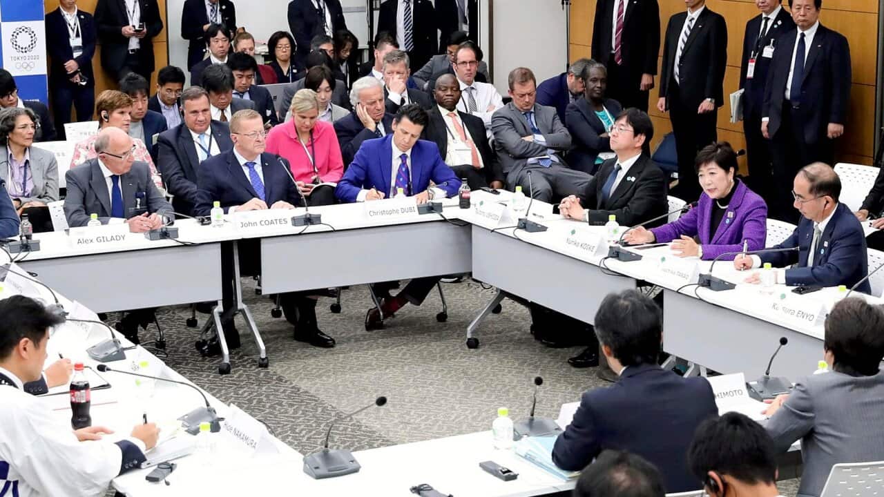 Coates officially announced its decision to relocate the marathon and racing walk events site from Tokyo to Sapporo. IOC aimed to avoid an extreme heat and humidity in Tokyo's August for athletes first policy. Yuriko Koike, Tokyo Metropolitan Governor