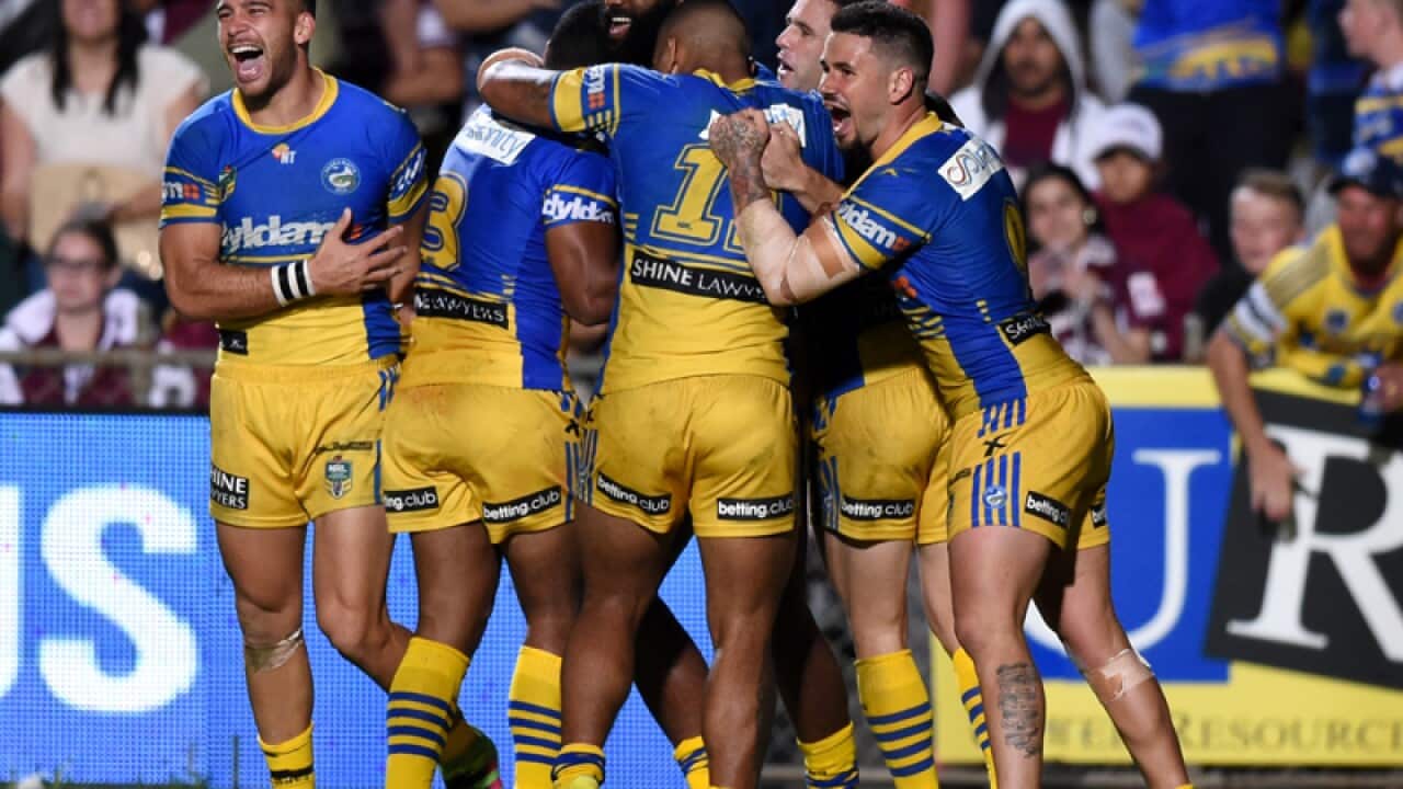 The Eels celebrate.