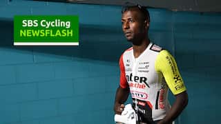 QUEBEC CITY, QUEBEC - SEPTEMBER 10: Biniam Girmay of Eritrea and Team Intermarche - Wanty during the training prior to the 14th Grand Prix Cycliste de Quebec & Montreal 2025 / #UCIWT / on September 10, 2025 in Quebec City, Quebec. (Photo by Szymon Gruchalski/Getty Images)