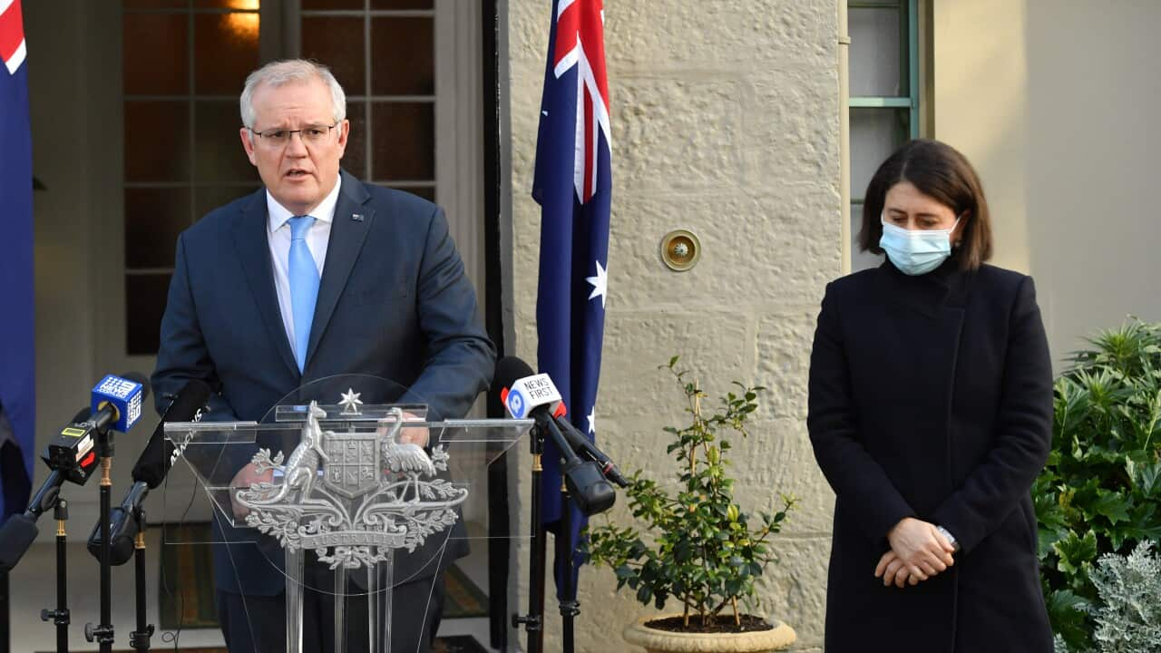 Prime Minister Scott Morrison and NSW Premier Gladys Berejiklian