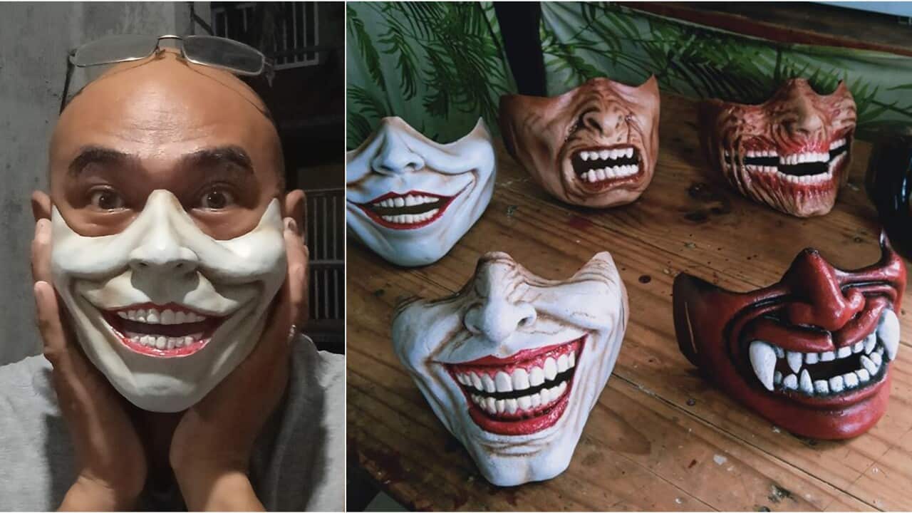 Filipino prosthetic artist finds a way to keep people smiling during