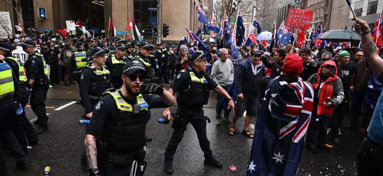 How the March for Australia anti-immigration rallies and counter-protests unfolded