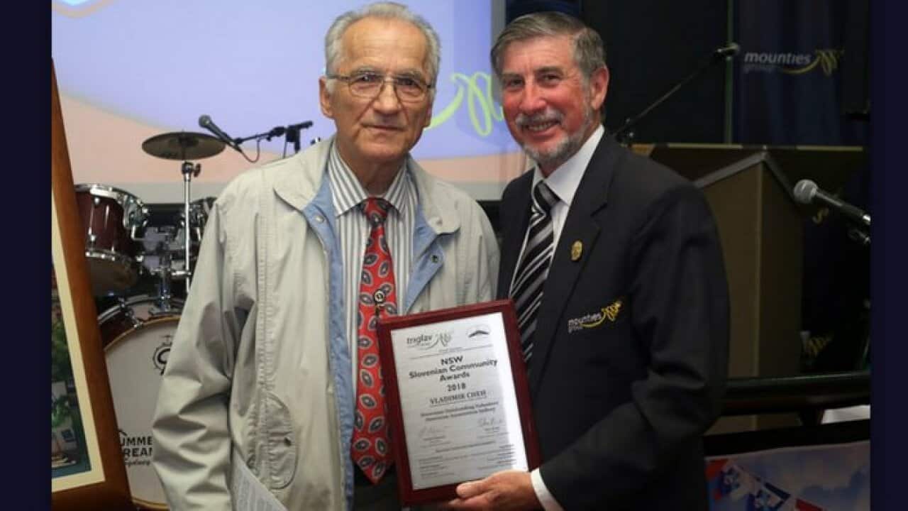 Vlado Čeh with Vice president of Mounties Group John Dean