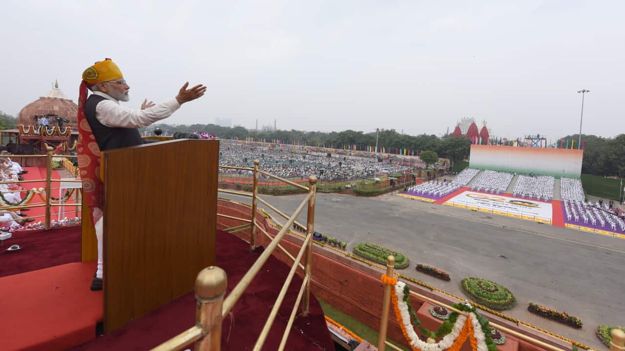 India: Prime Minister Narendra Modi Hoists National Flag At Red Fort On 77th Independence Day