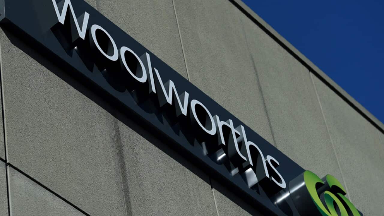 A Woolworths sign
