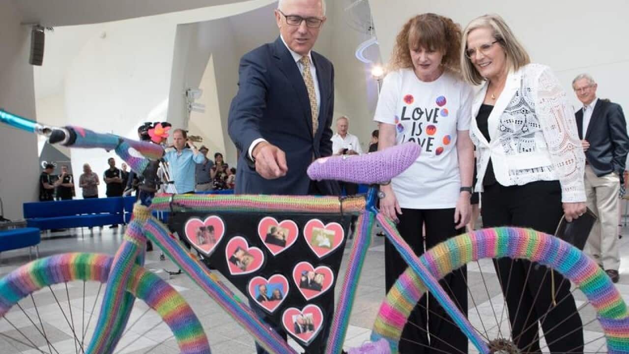 Prime Minister Malcolm Turnbull, Lucy Turnbull, and Eloise Murphy