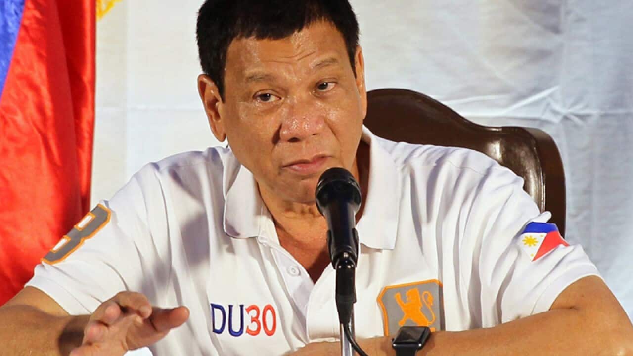 Filipino President Rodrigo Duterte