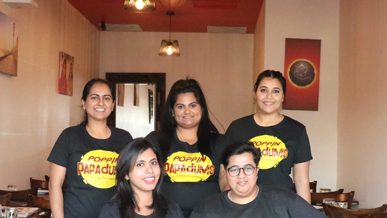 Standing at the back- Jimmy, Mandy, Hansha. Front - Shatabdi and Prerna Pahwa