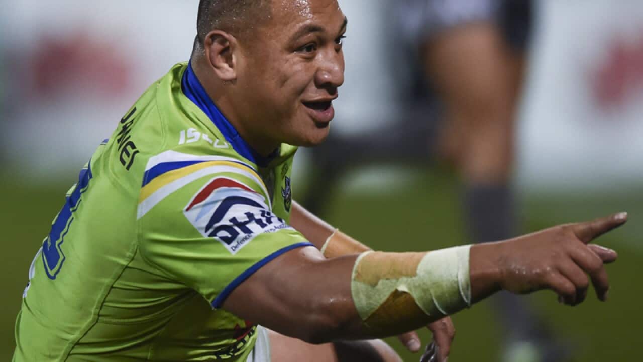 Canberra Raiders forward Josh Papalii