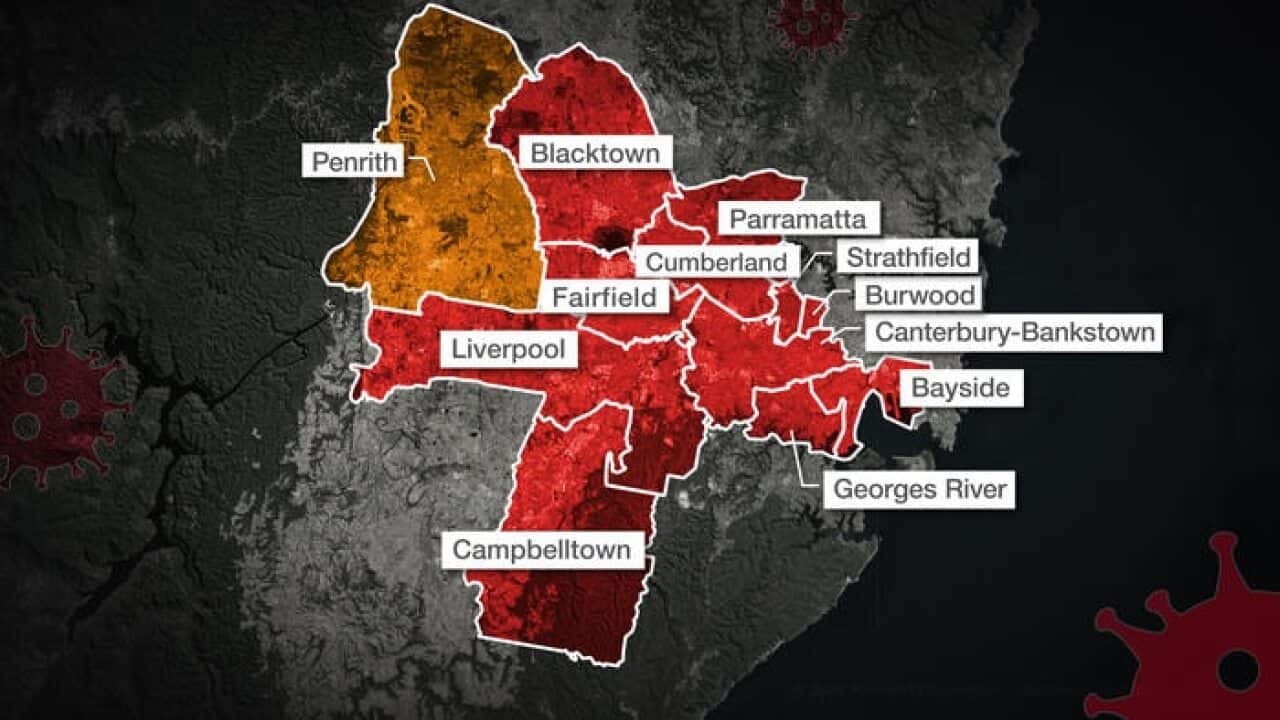 There are 12 Local Government Areas (LGAs) of concern in Greater Sydney including some suburbs in Penrith.
