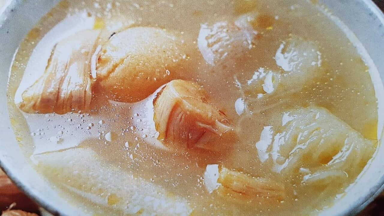 Shark's fin melon soup.