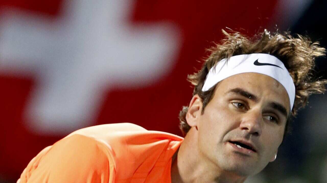 Roger Federer of Switzerland