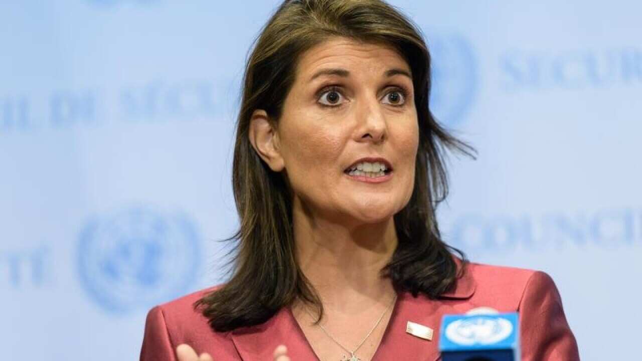 US ambassador Nikki Haley at the United Nations