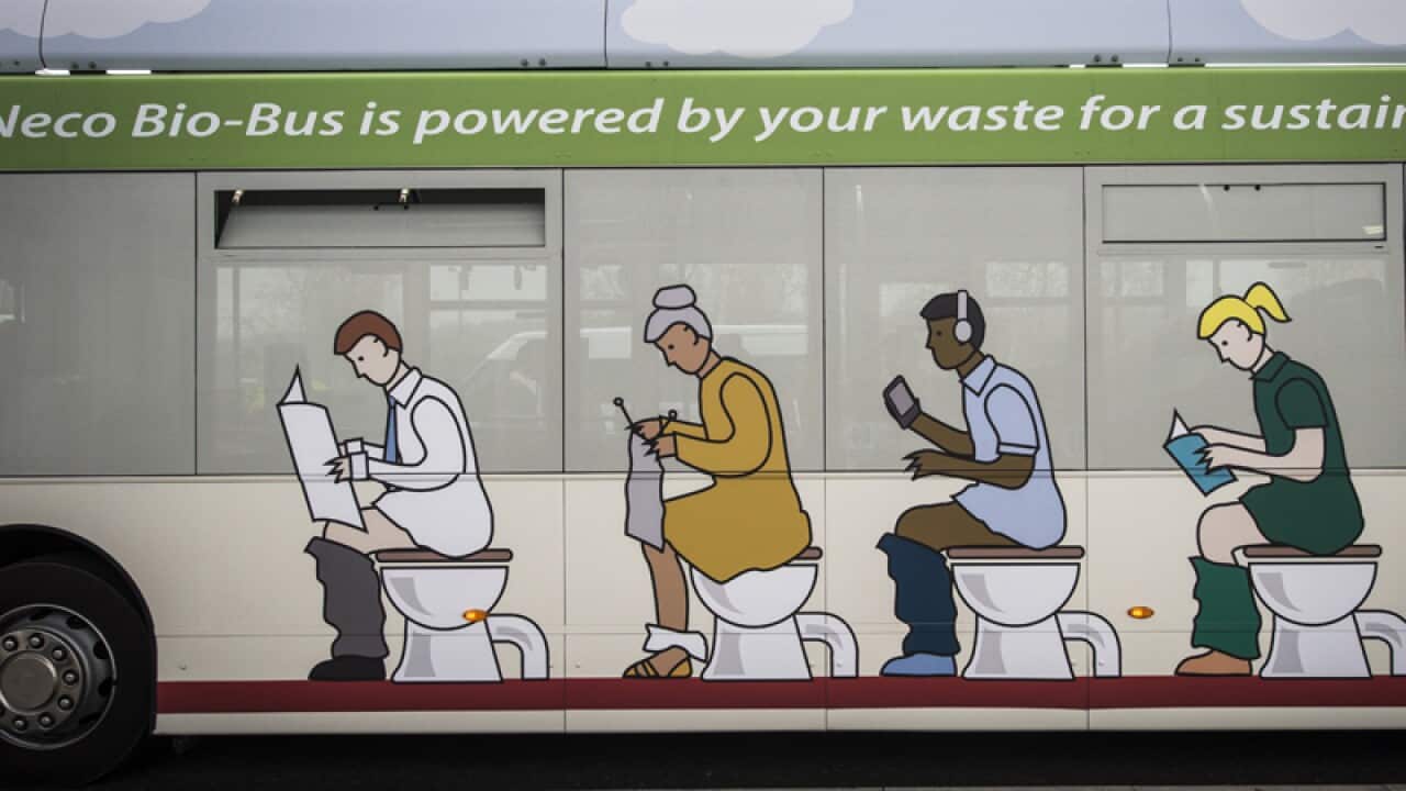 The UK's first ever bus powered on food waste and human poo