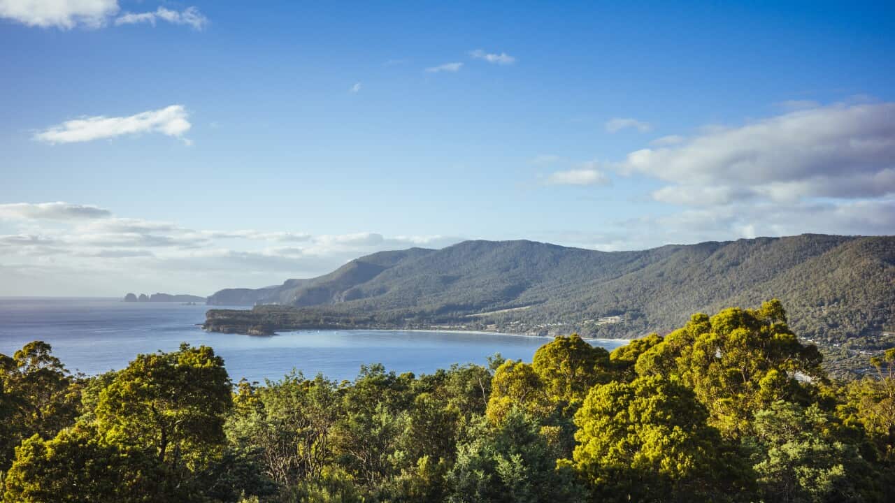View of Tasmania Island Lookout, Port Arthur, Tasmania, Australia