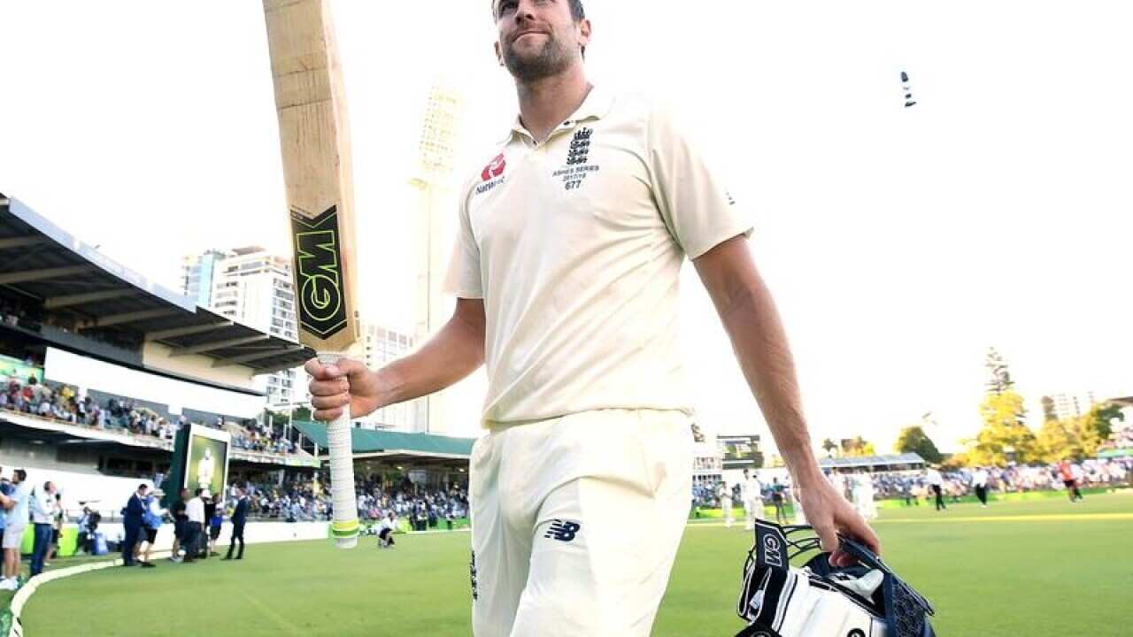 England batsman Dawid Malan walks from the field
