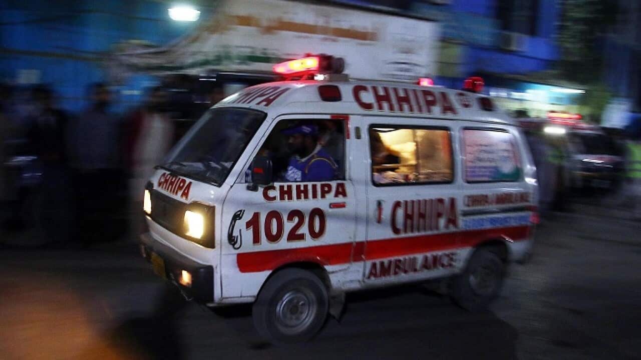 File photo of an ambulance in Karachi.