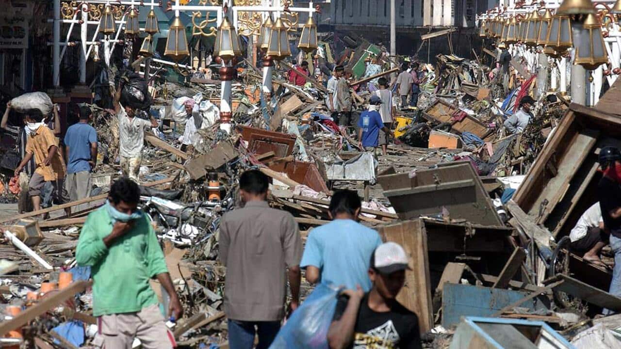 Some of the destruction from the 2004 tsunami that hit Aceh in Indonesia - Getty-1.jpg