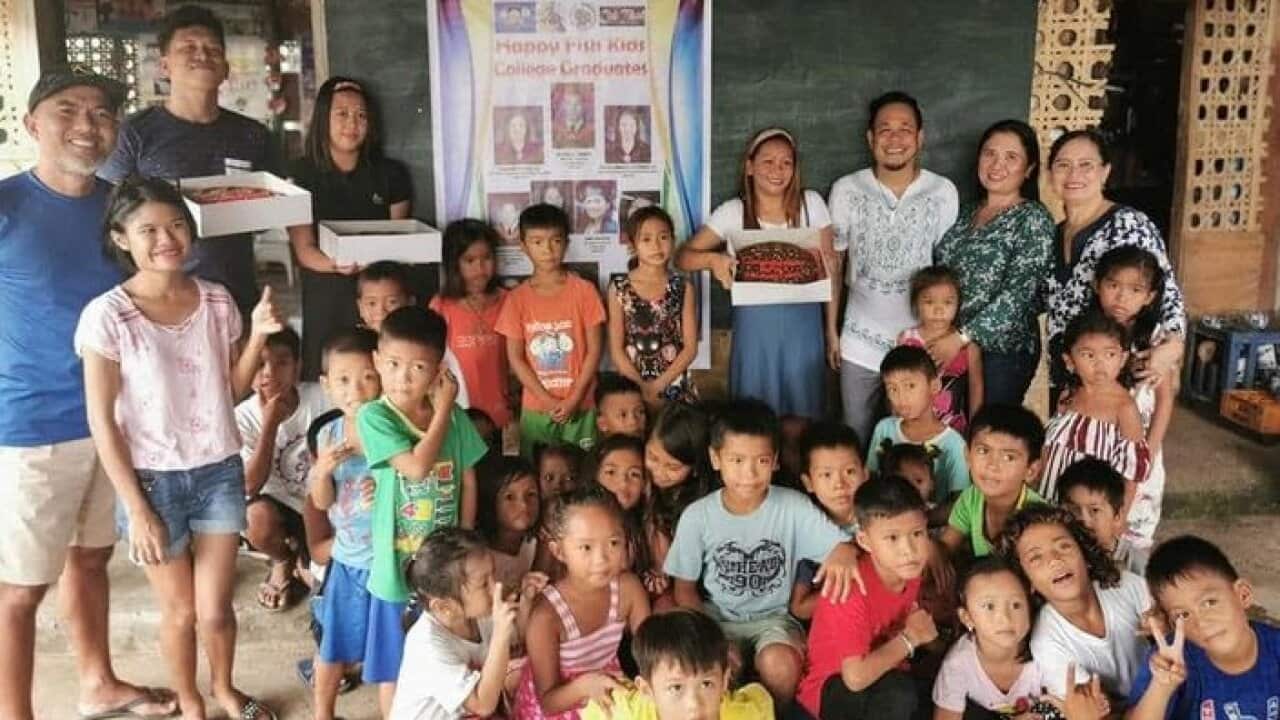 Happy Fish Kids an after school care support program in a fishing community in Mati helped in producing the communities first primary to college graduataes