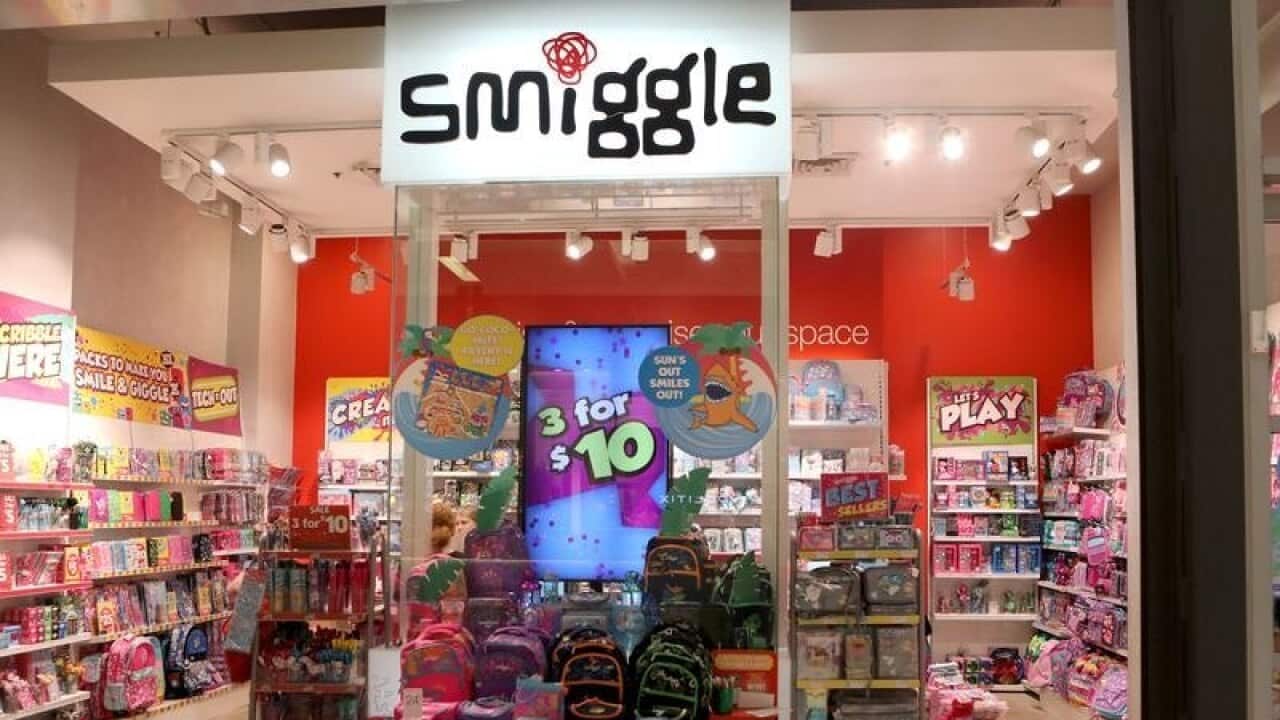 A Smiggle stationary store