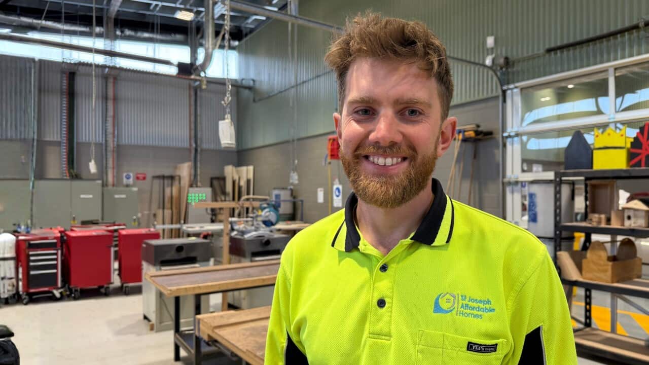 Apprentice carpenter Cedrick Smith worked with a language, literacy and numeracy coach to build skills for the work site_SBS.jpg