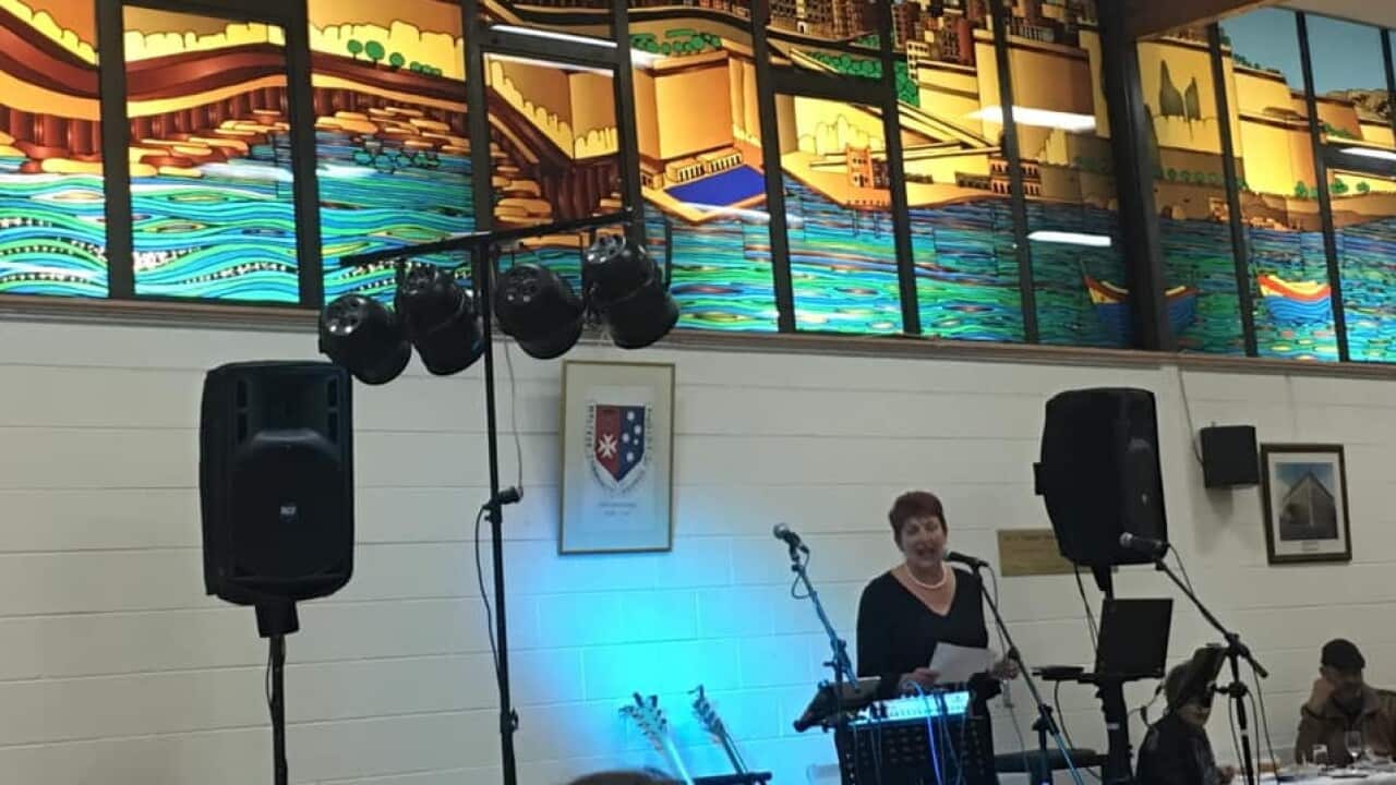 Marlene Ebejer during a presentation at the MMC