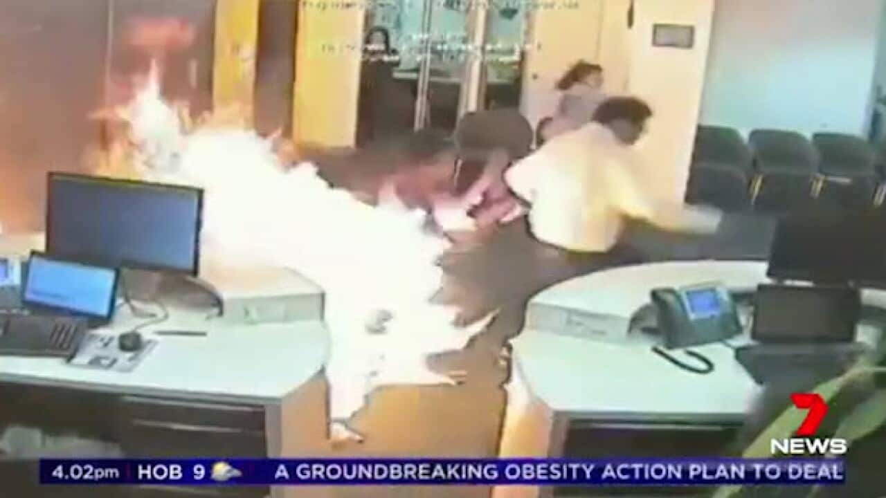 Melbourne bank fire
