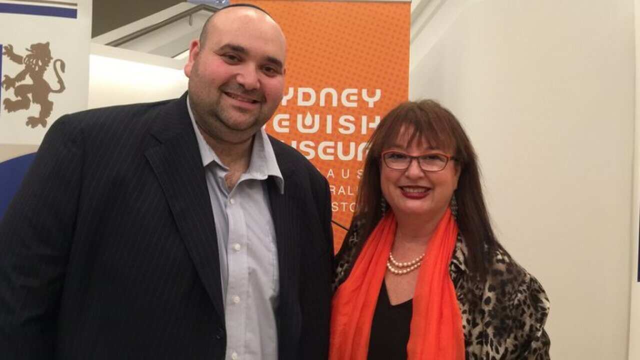 Joshua Levi AJN with Nitza Lownestein