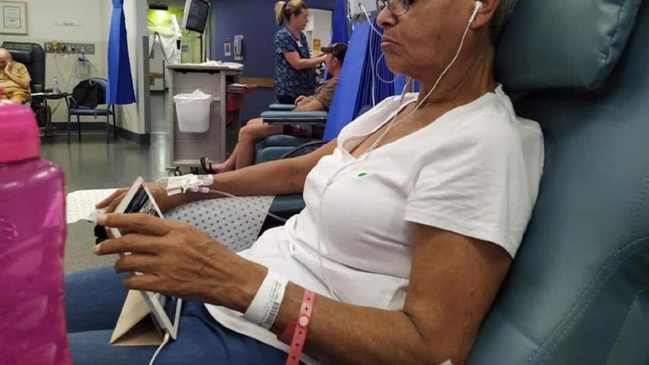 Jackie Henderson receiving cancer treatment (supplied).jpg