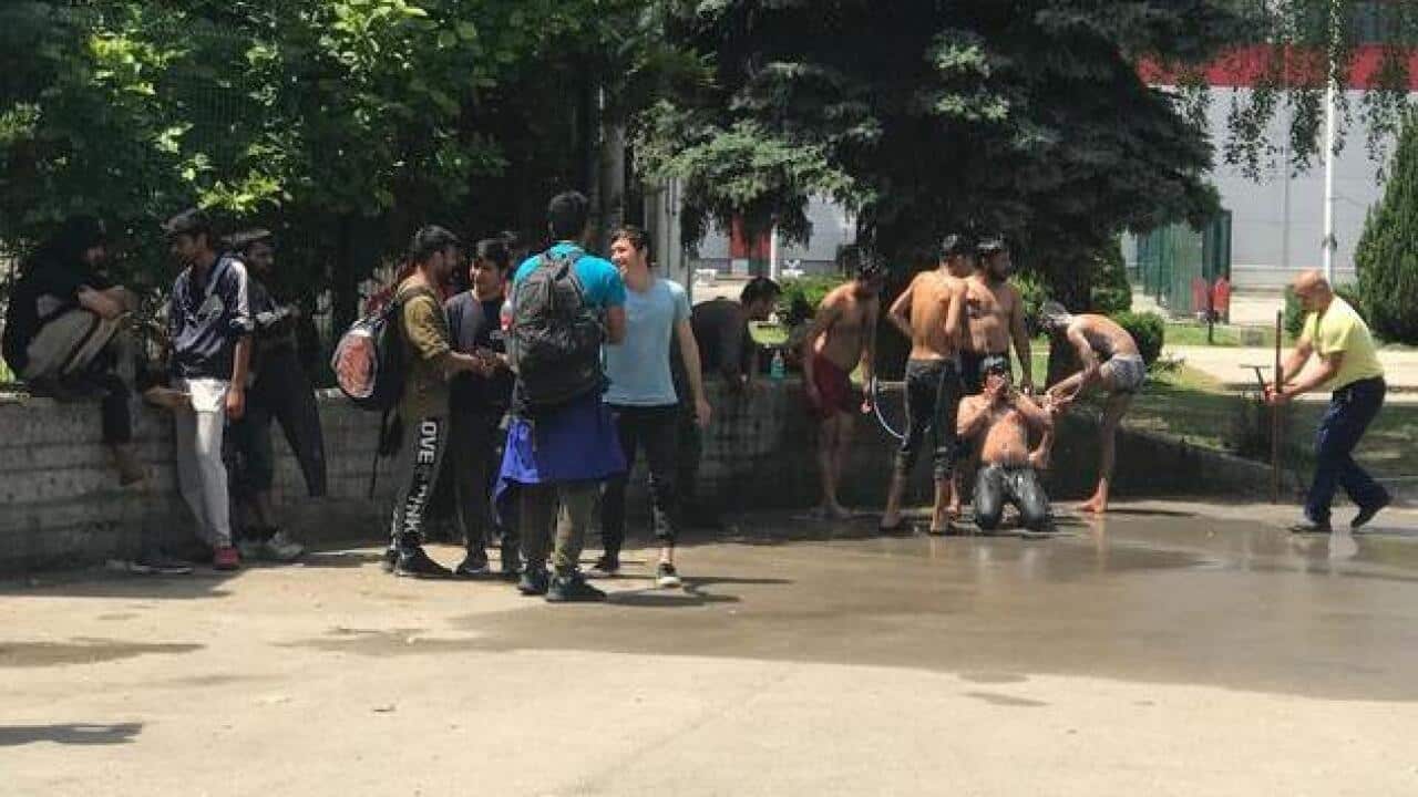 Migrants in Bihac, Bosnia and Herzegovina