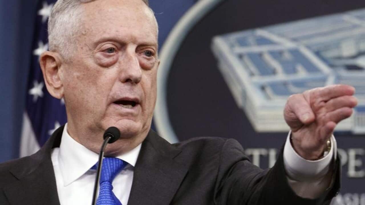 US Defense Secretary Jim Mattis.