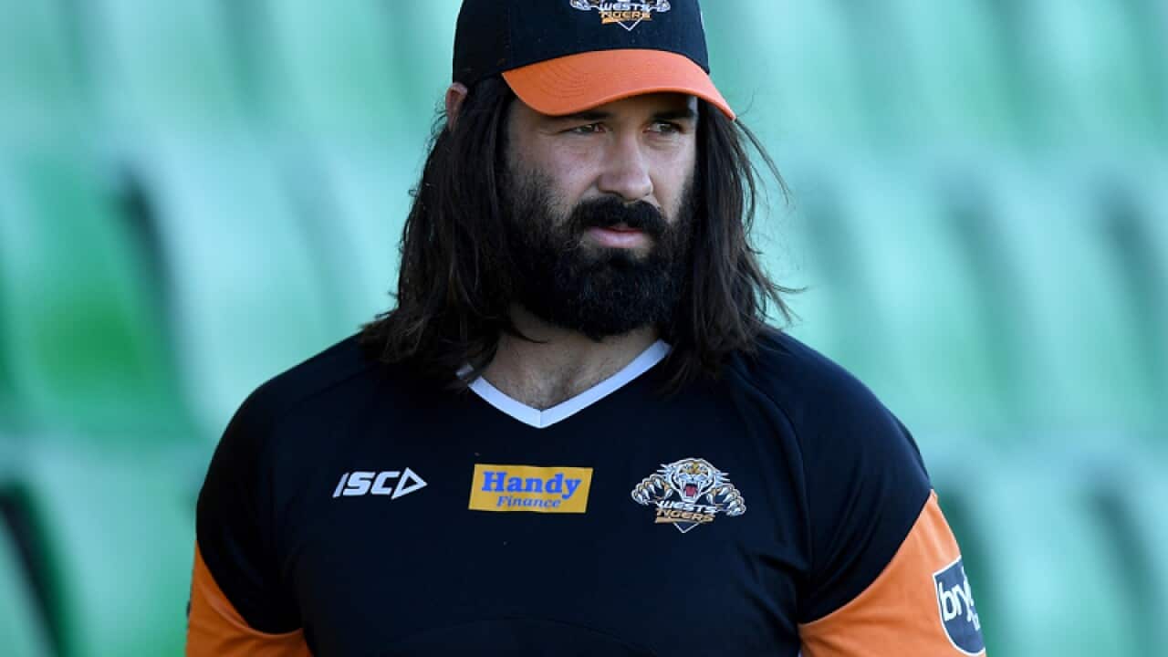 Wests Tigers captain Aaron Woods