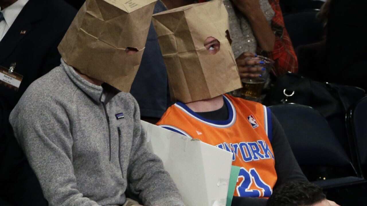 Frustrated New York Knicks fans