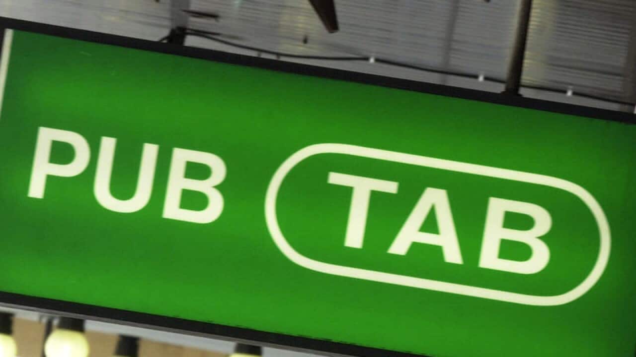 The 'Pub TAB' sign