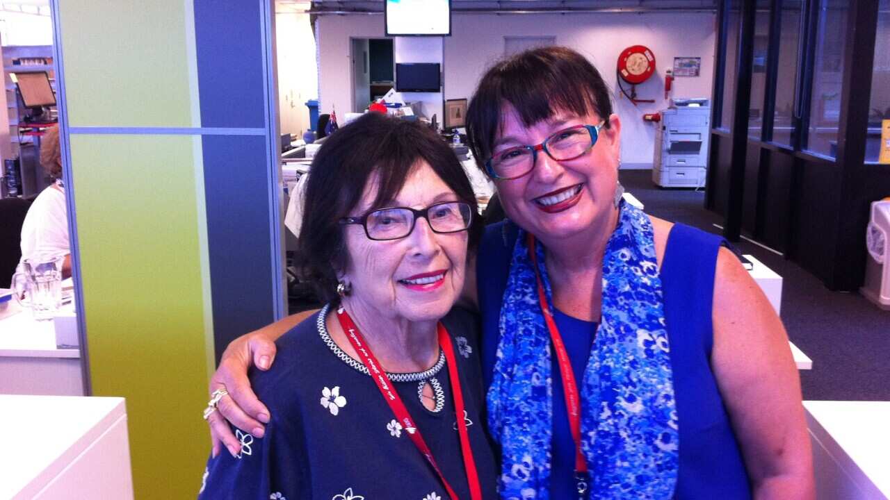 Ruth Leiser Z"L and Nitza Lowenstein at SBS in 2013