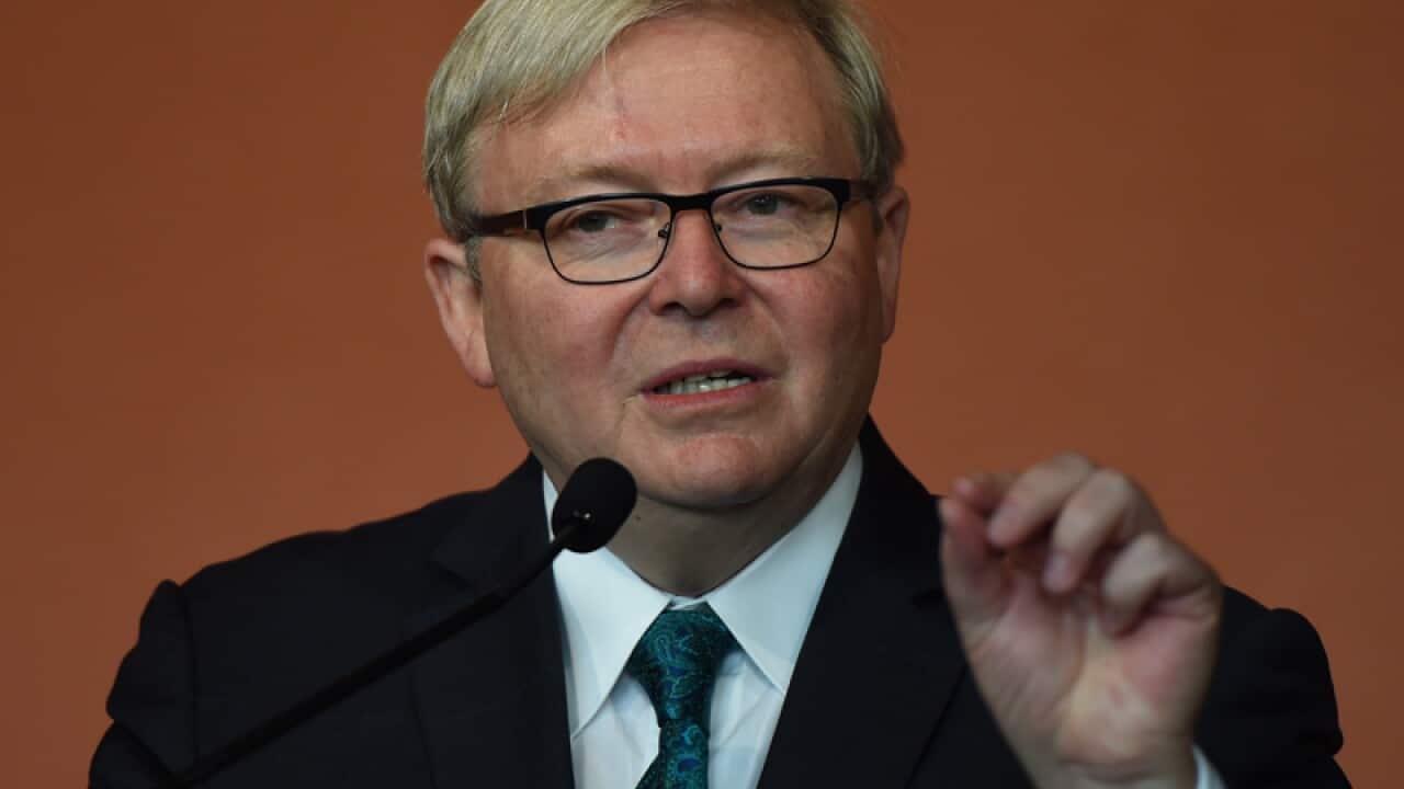 Former prime minister Kevin Rudd