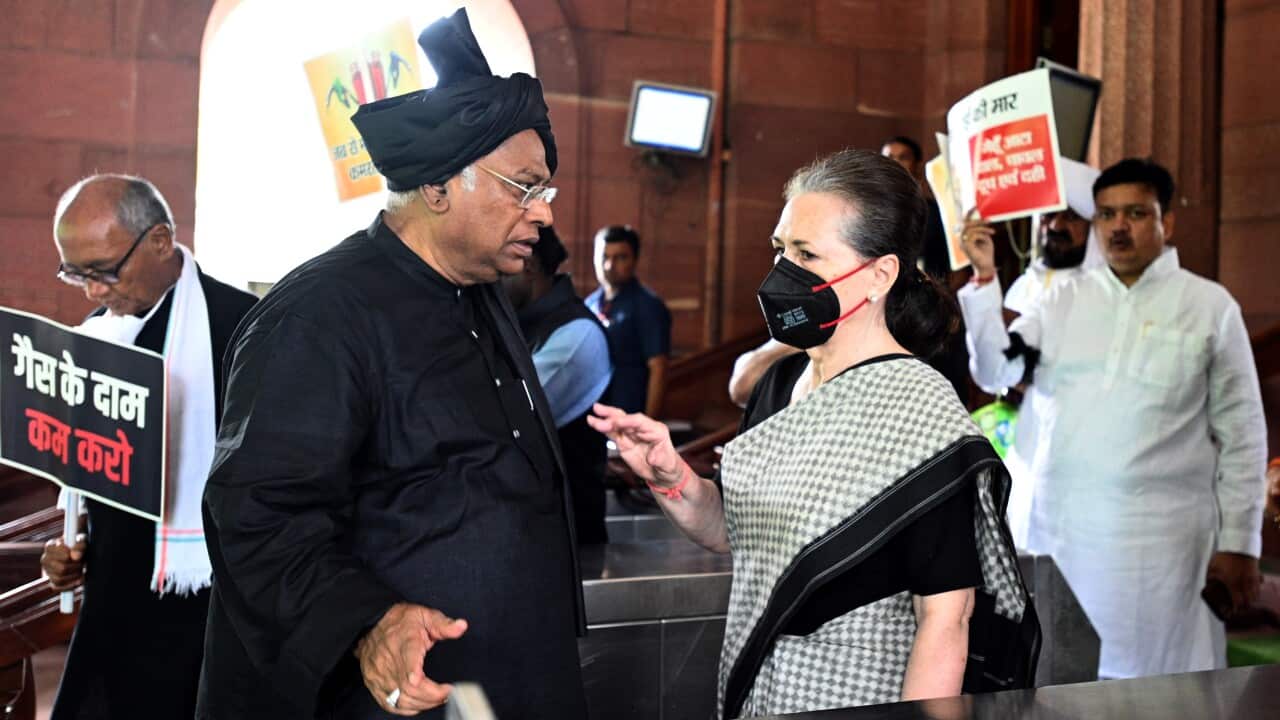 India: Sonia Gandhi Leads Congress Protest At Parliament Against Rising Inflation And Unemployment