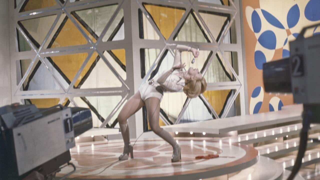 Raffaella Carrà singing in Canzonissima