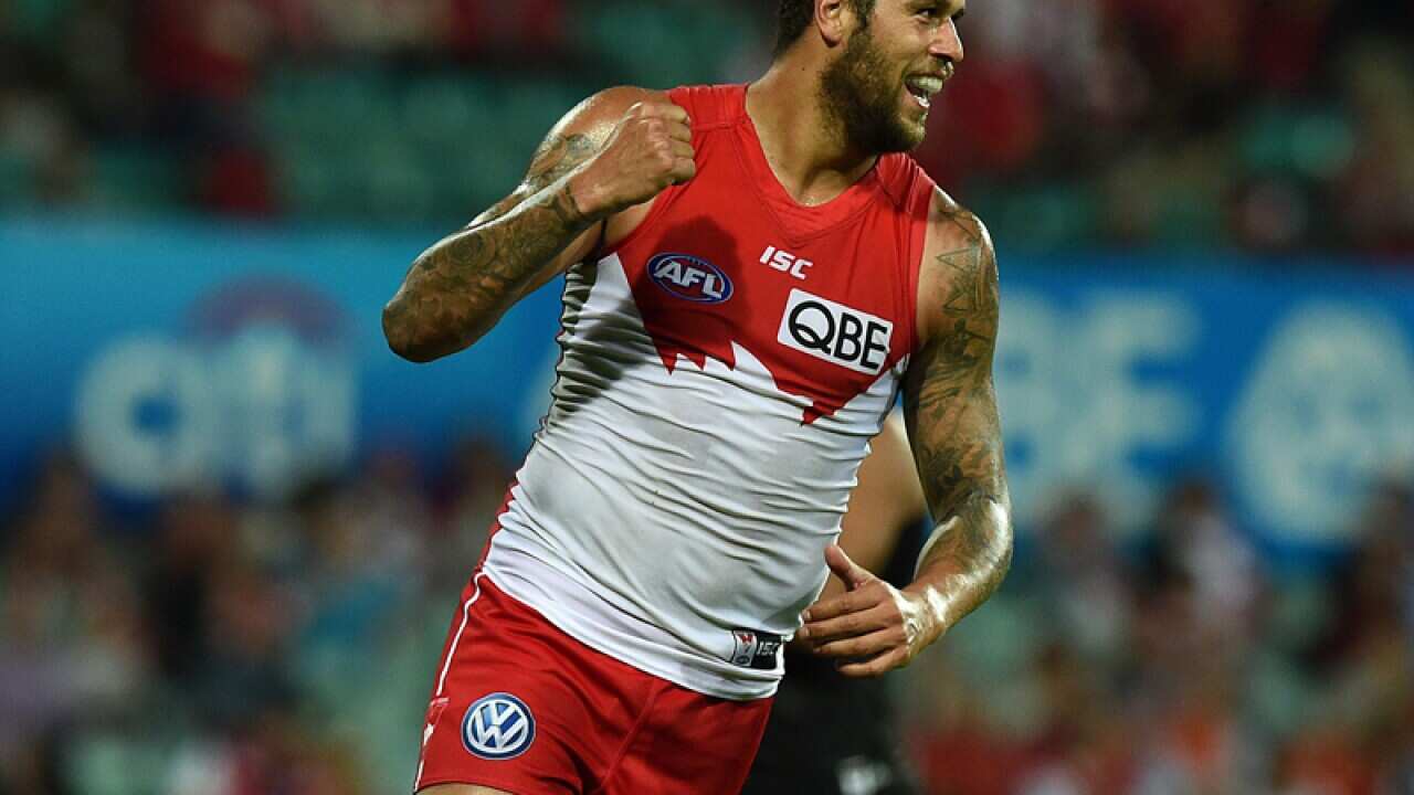 Lance Franklin of the Swans