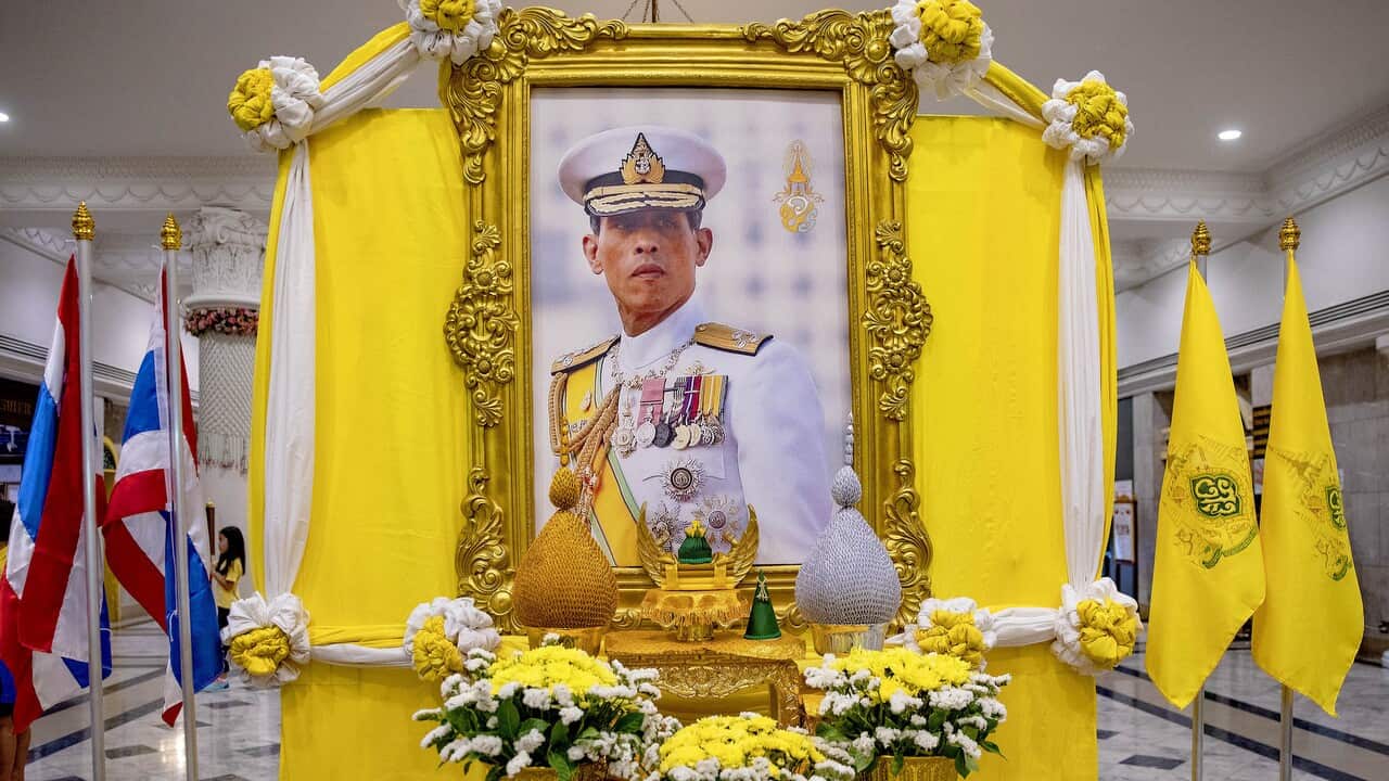 Entourage photos around the coronation of Thai king Rama X.