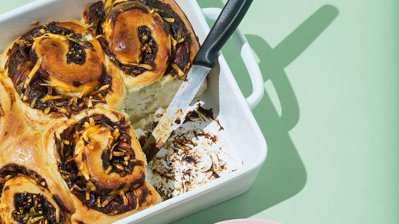 Vegemite cheesy scrolls