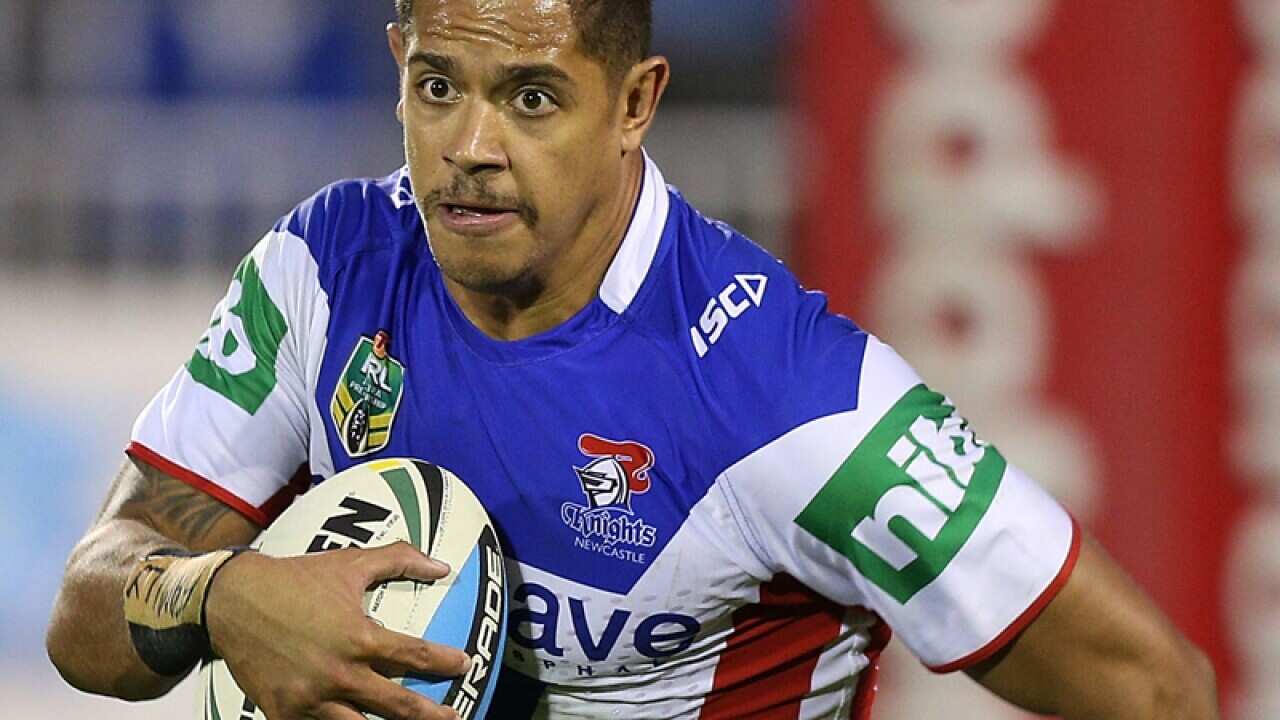 Dane Gagai of the Newcastle Knights