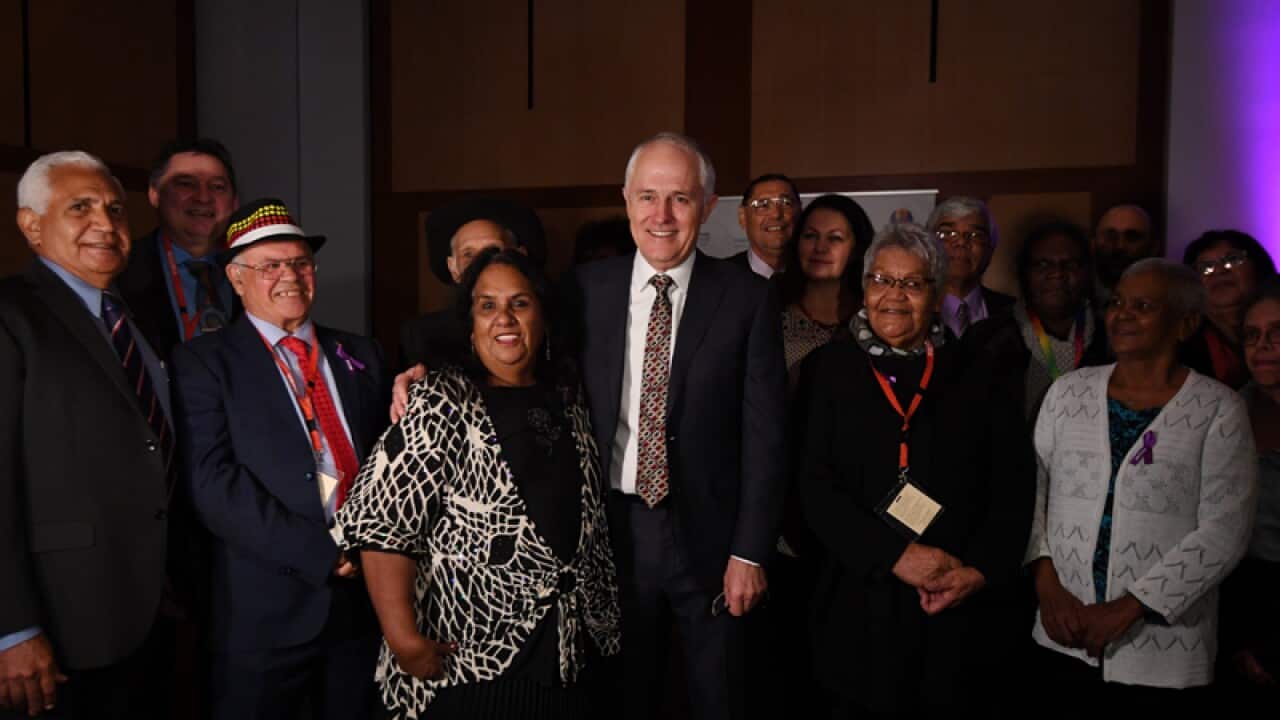 Malcolm Turnbull at the launch of the Healing Foundation report