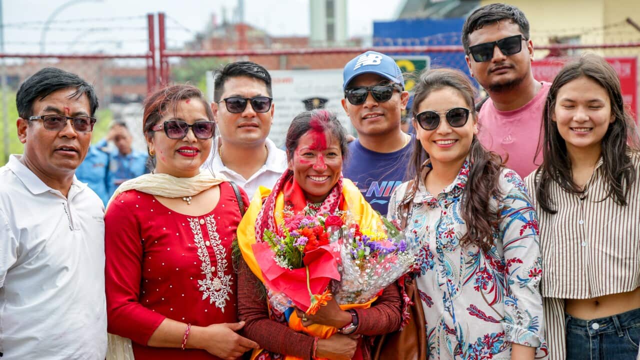 Purnima Shrestha arrives in Nepal after setting a record of climbing Mount Everest three times