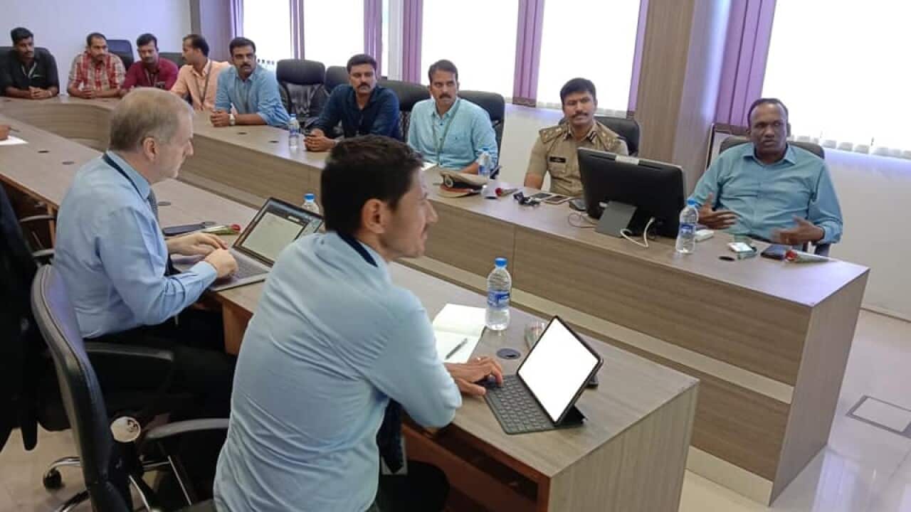 Kerala Police Cyberdome team with Interpol officials