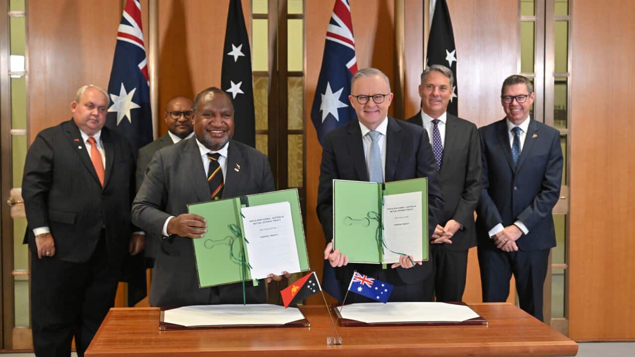 ANTHONY ALBANESE JAMES MARAPE DEFENCE TREATY